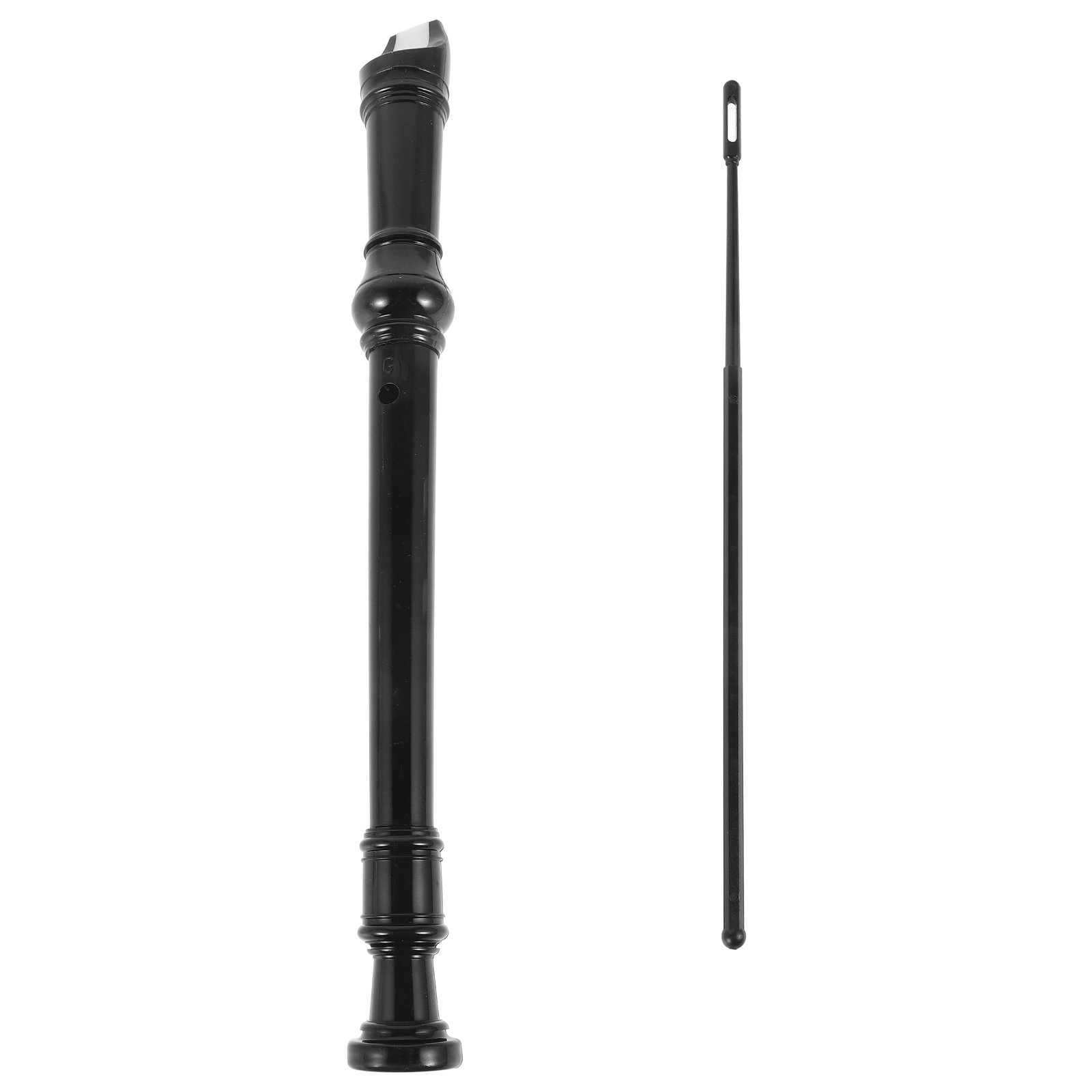 Soprano Recorder Plastic - 8-Loch Schwarze Sopranblockflöte Transparentes Design ABS-Kunststoff