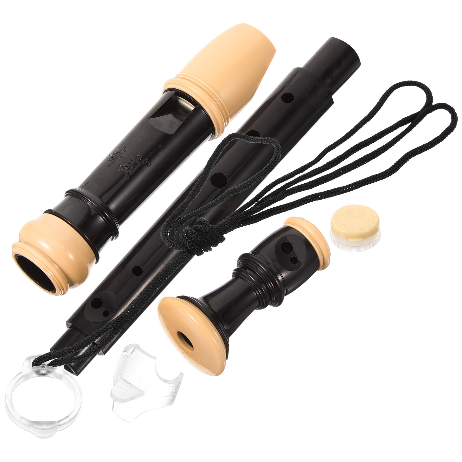 Soprano Recorder Plastic - 1 Set Deutsche 8-Loch-Sopranblockflöte aus Kunststoff,