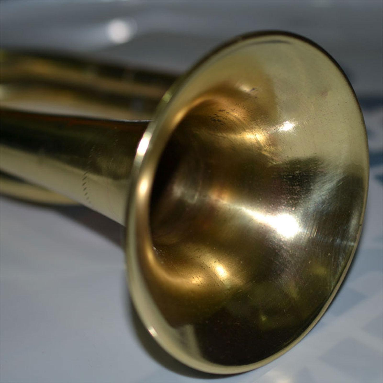 Musical Instrument Bugle - Camping-Trompete aus Messing für Anfänger, Blaskapellen-Musikinstrument,