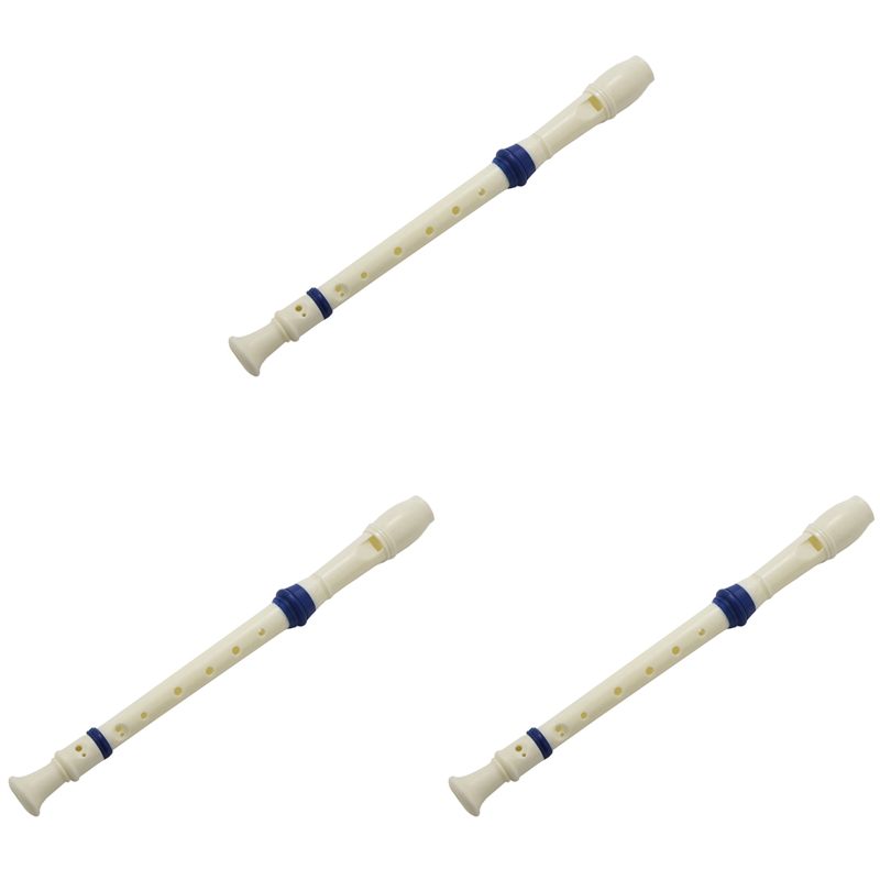 Soprano Recorder Plastic - A89E-3X Schüler-Blockflöte aus Kunststoff mit 8
