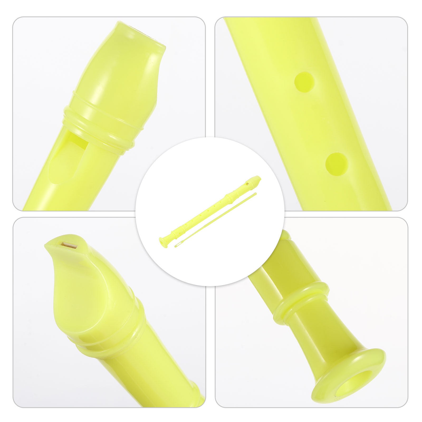 Soprano Recorder Plastic - 1 Set Kinder-Sopranblockflöte 8-Loch ABS-Kunststoff Heller