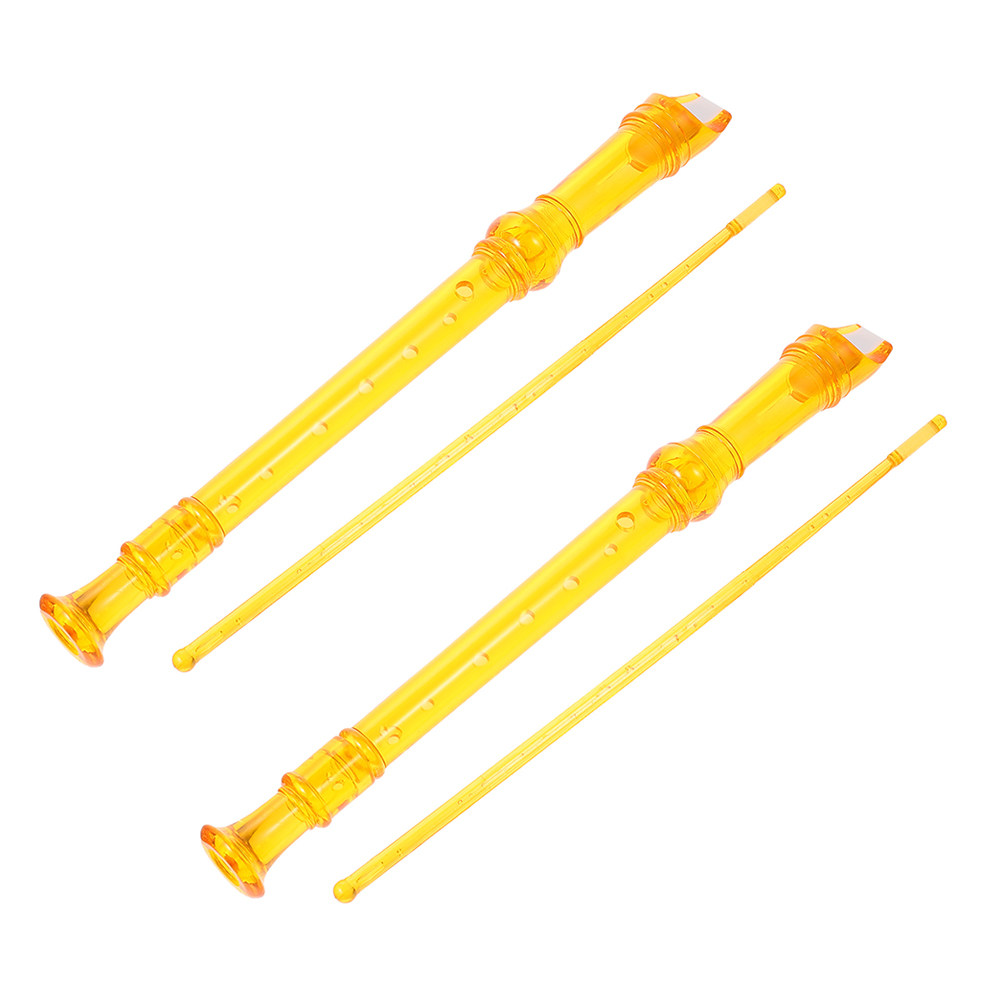 Soprano Recorder Plastic - 2 Stück Kinder-Klarinette 8-Loch Anfänger Kunstharz-Musikinstrument