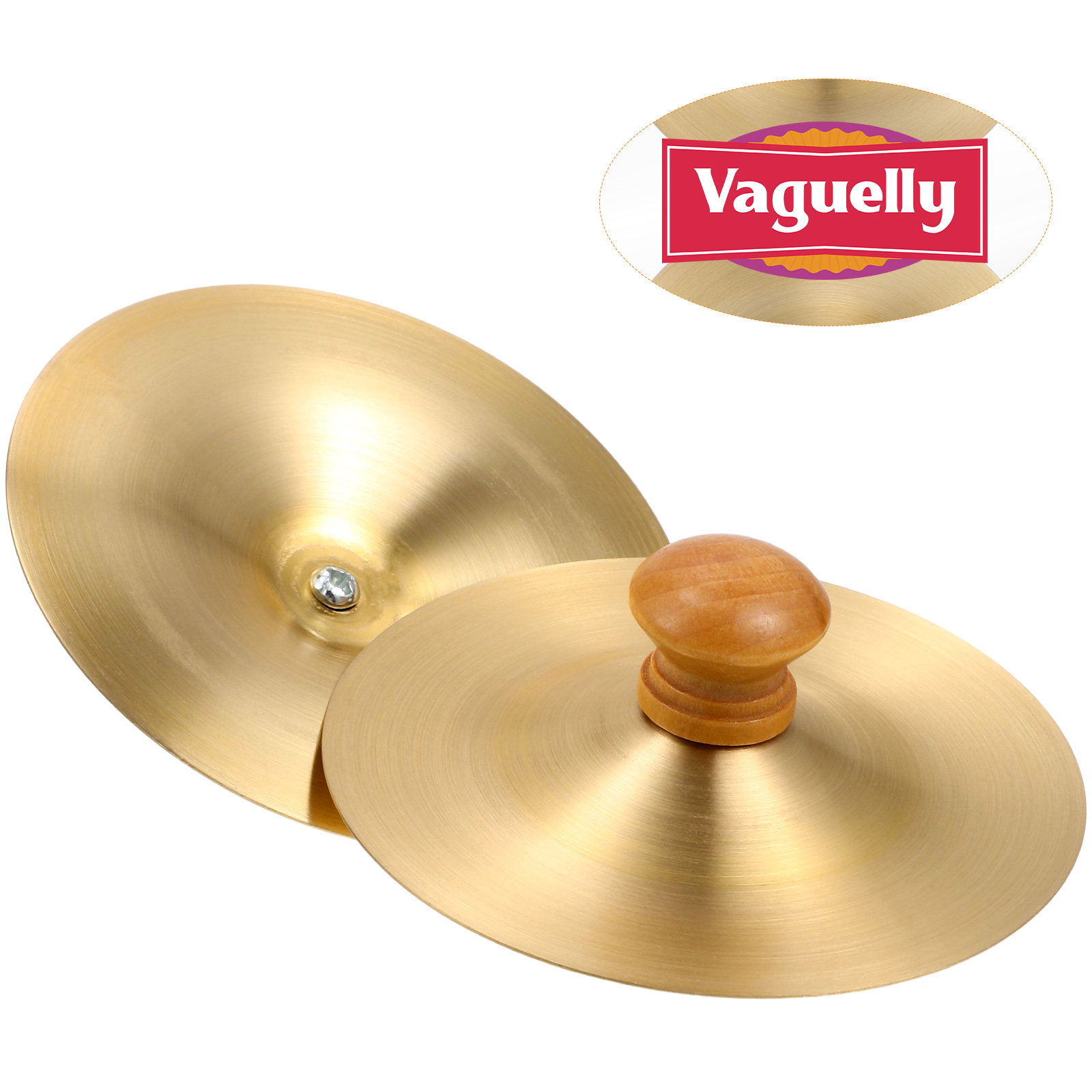 Musical Instrument Percussion - 2 Stück Kupfer-Fingerzymbalen, Feine Verarbeitung, Tanz-Requisiten,