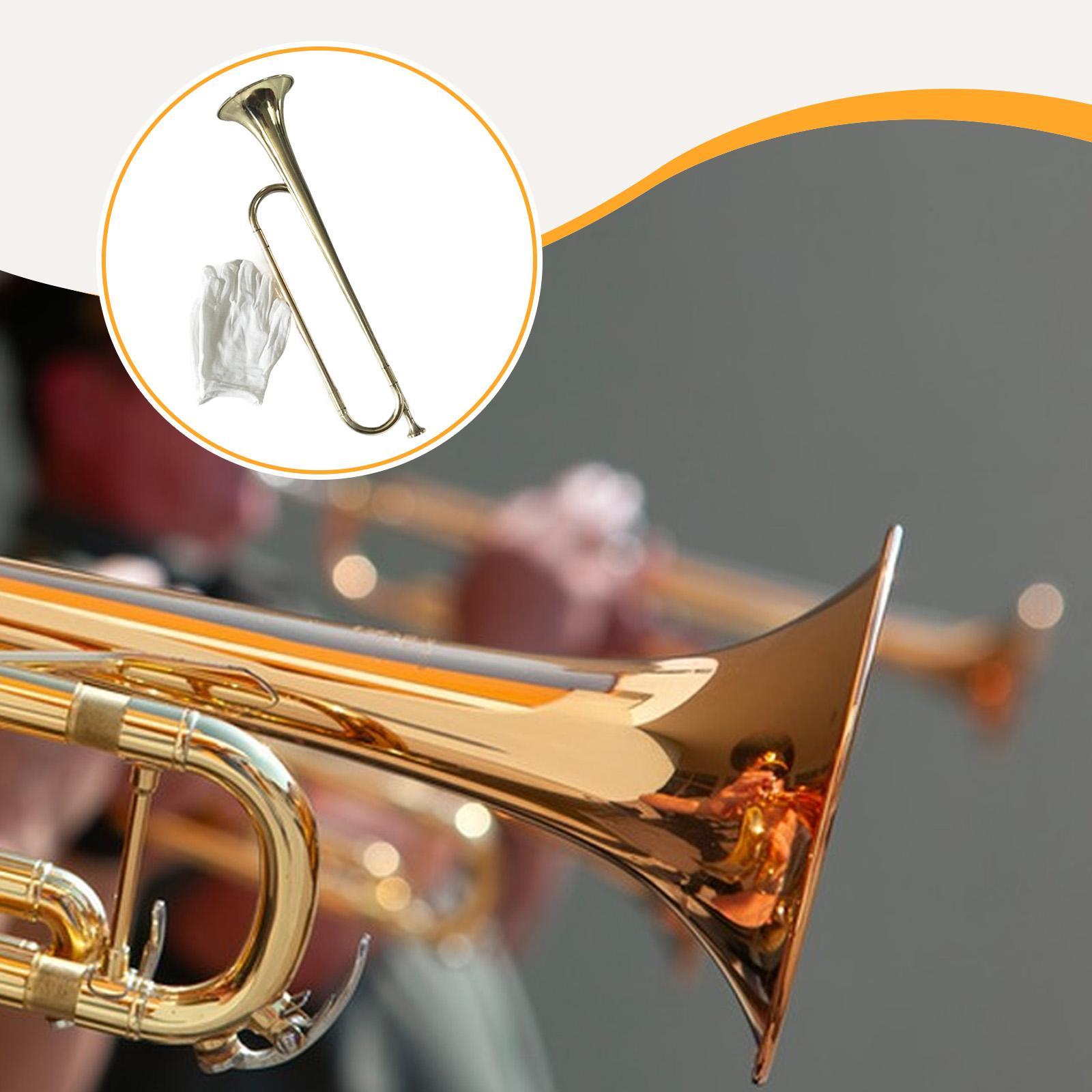 Musical Instrument Bugle - Signalhorn-Musikinstrument, professionelle Gold-Trompete für Festival-Auftritte