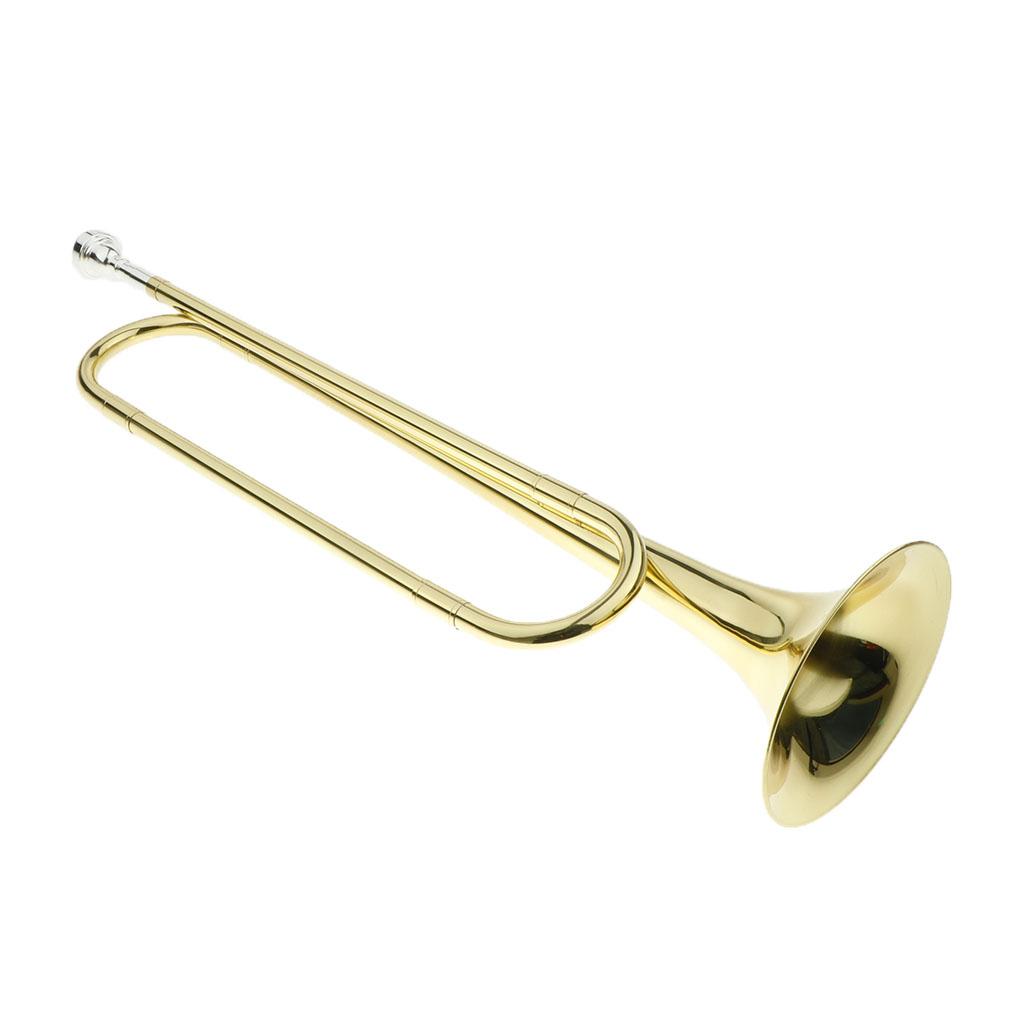 Musical Instrument Bugle - Messing-Musikinstrumente: Langes Signalhorn für Jugendliche, Kinder