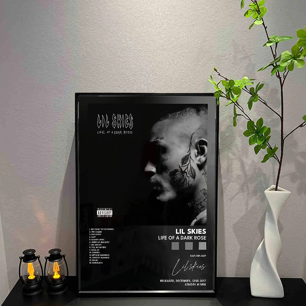 L Musical Instrument - L-Lil S-Skies Poster, Musikalbum, Leinwanddruck, Wandkunst,