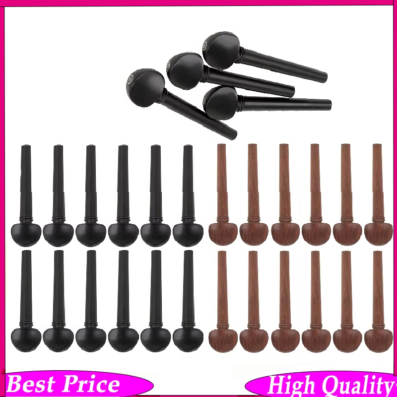 Musical Instrument Oud - 12 Stück/Set Oud-Stimmwellenteile mit Ebenholzachse und