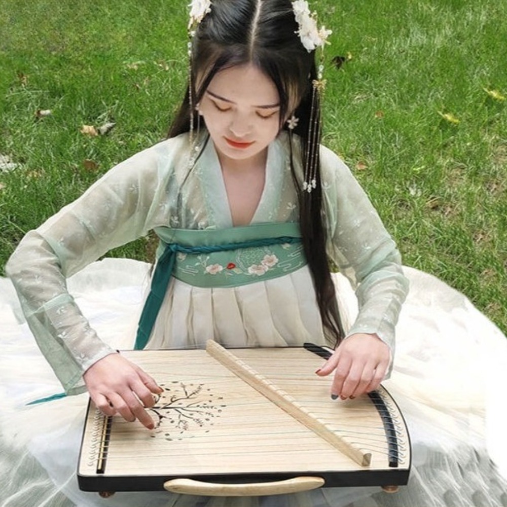 Musical Instrument Oud - Holz 21-saitiges Mini Guzheng Professionelles Fingertechnik-Trainingsgerät