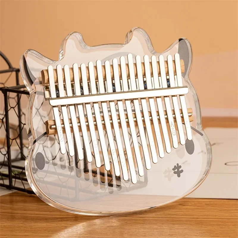 Musical Instrument Bag - Niedliches Tier-Kalimba Mbira 17-Tasten-Daumenklavier mit Stimmhammer