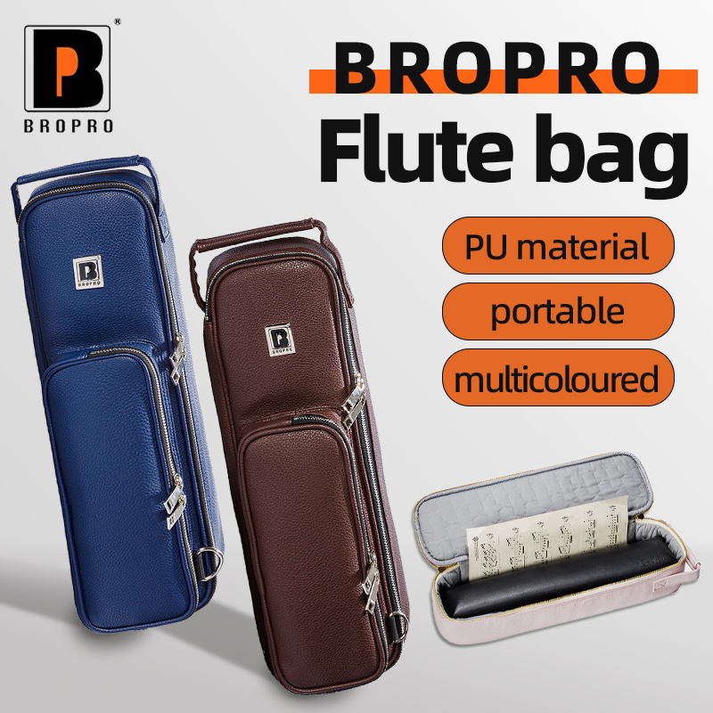 Musical Instrument Bag - Bropro 16-Loch 17-Loch Flöten-Rucksack Tragbare Transporttasche