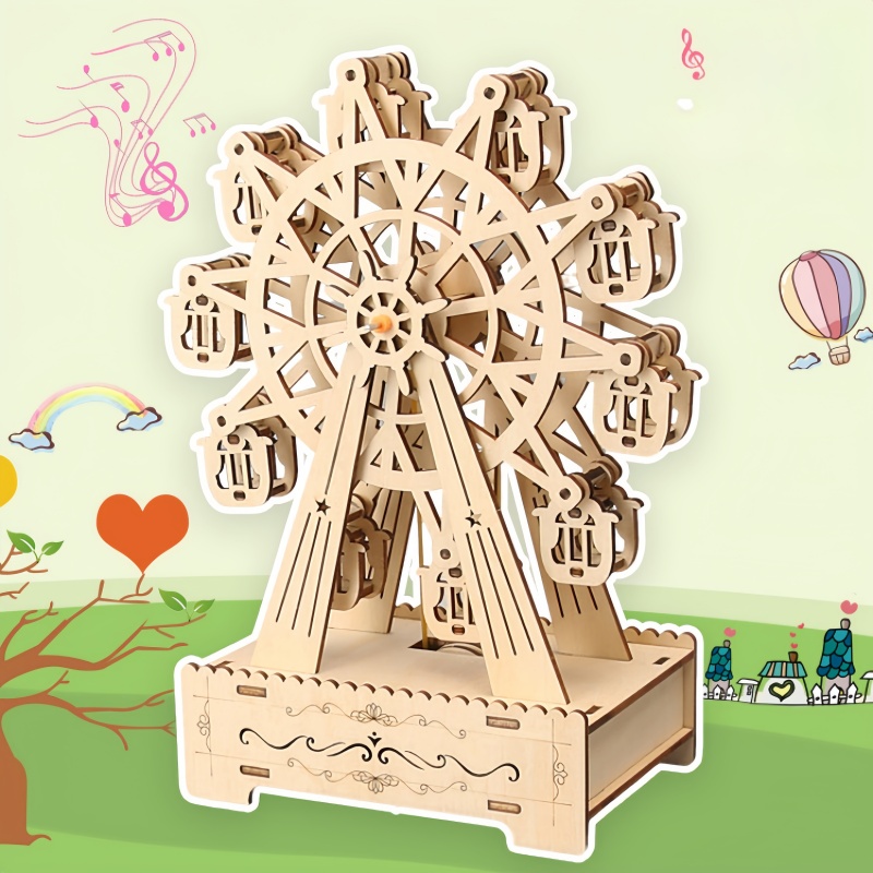 3D Holzpuzzle Drehbares Riesen – Musical Instrument Park Bewertung und Preis