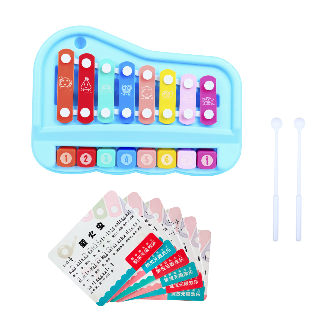SY-73 Kinder-Xylophon 8-Noten- – Musical Instrument Xylophone Bewertung und Preis