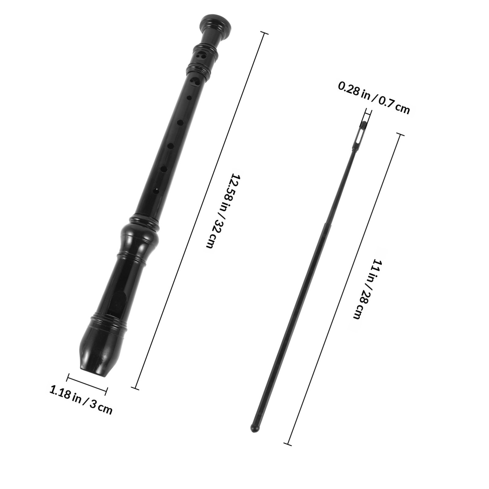 8-Loch Schwarze Sopranblockflö – Soprano Recorder Plastic Bewertung und Preis