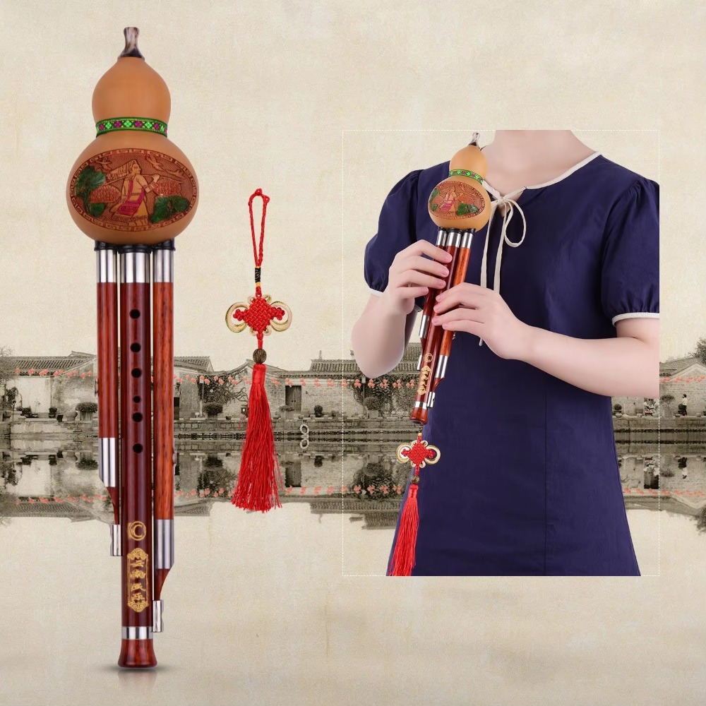3-Tonige C-Hulusi-Kürbisflöte  – Musical Instrument In Chinese Bewertung und Preis