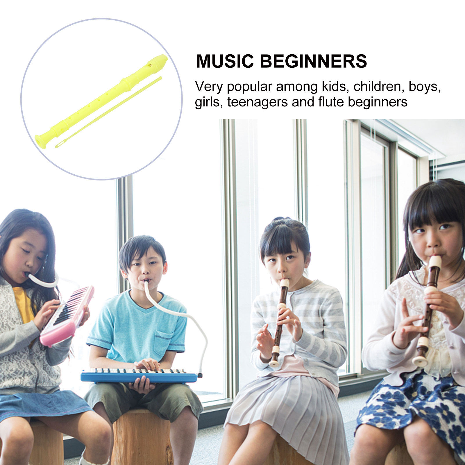 1 Set Kinder-Sopranblockflöte  – Soprano Recorder Plastic Bewertung und Preis