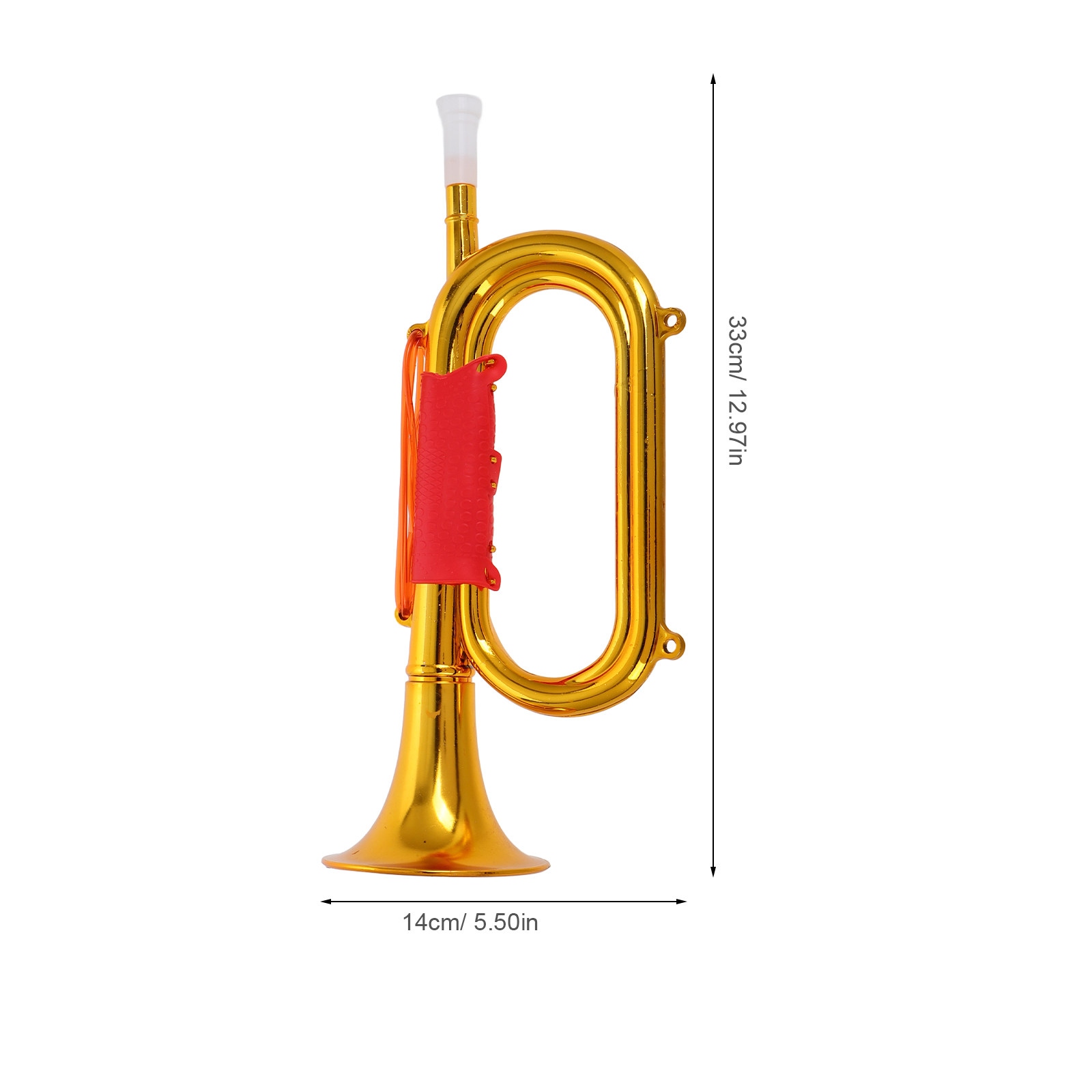 Goldene Plastiktrompete für Ki – Musical Instrument Bugle Bewertung und Preis